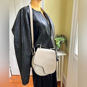 ATP Atelier Carrara crossbody saddlebag style bag ice white